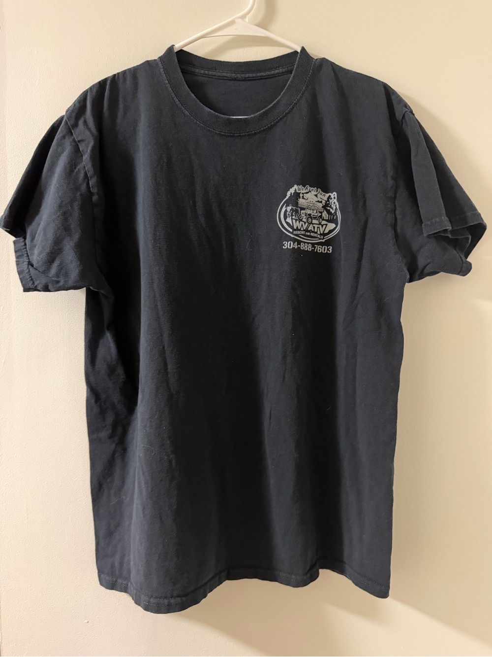Men's Black Short-Sleeve Logo Tee
